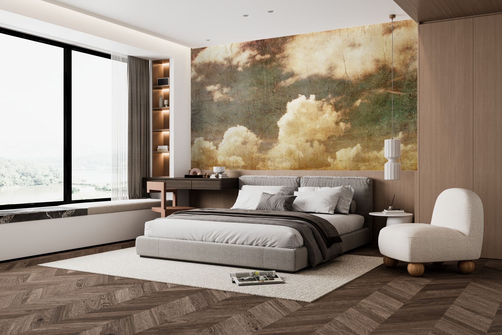 Фотошпалери хмари, повні осіннього дощу