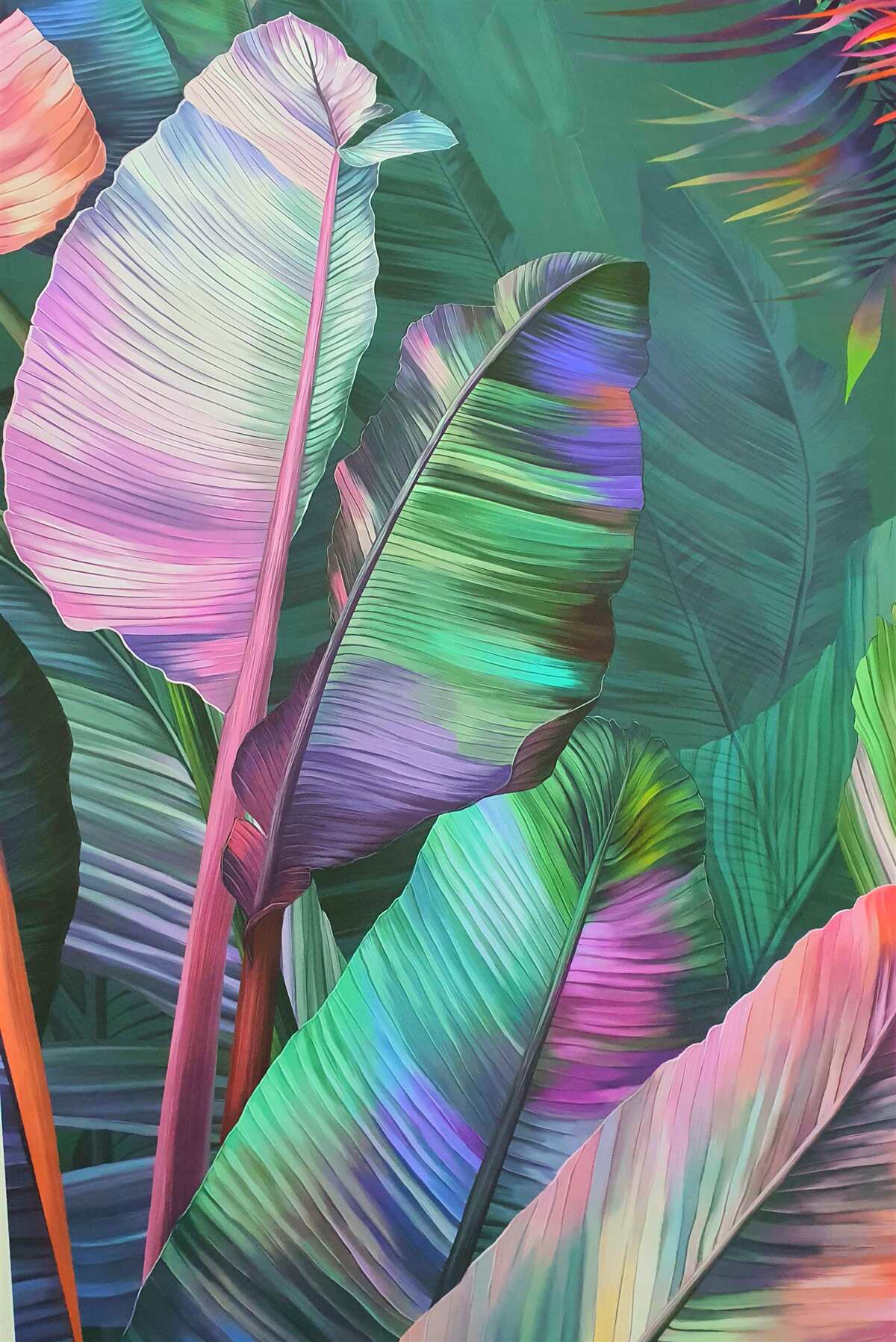 Фотошпалери великі насичені листя