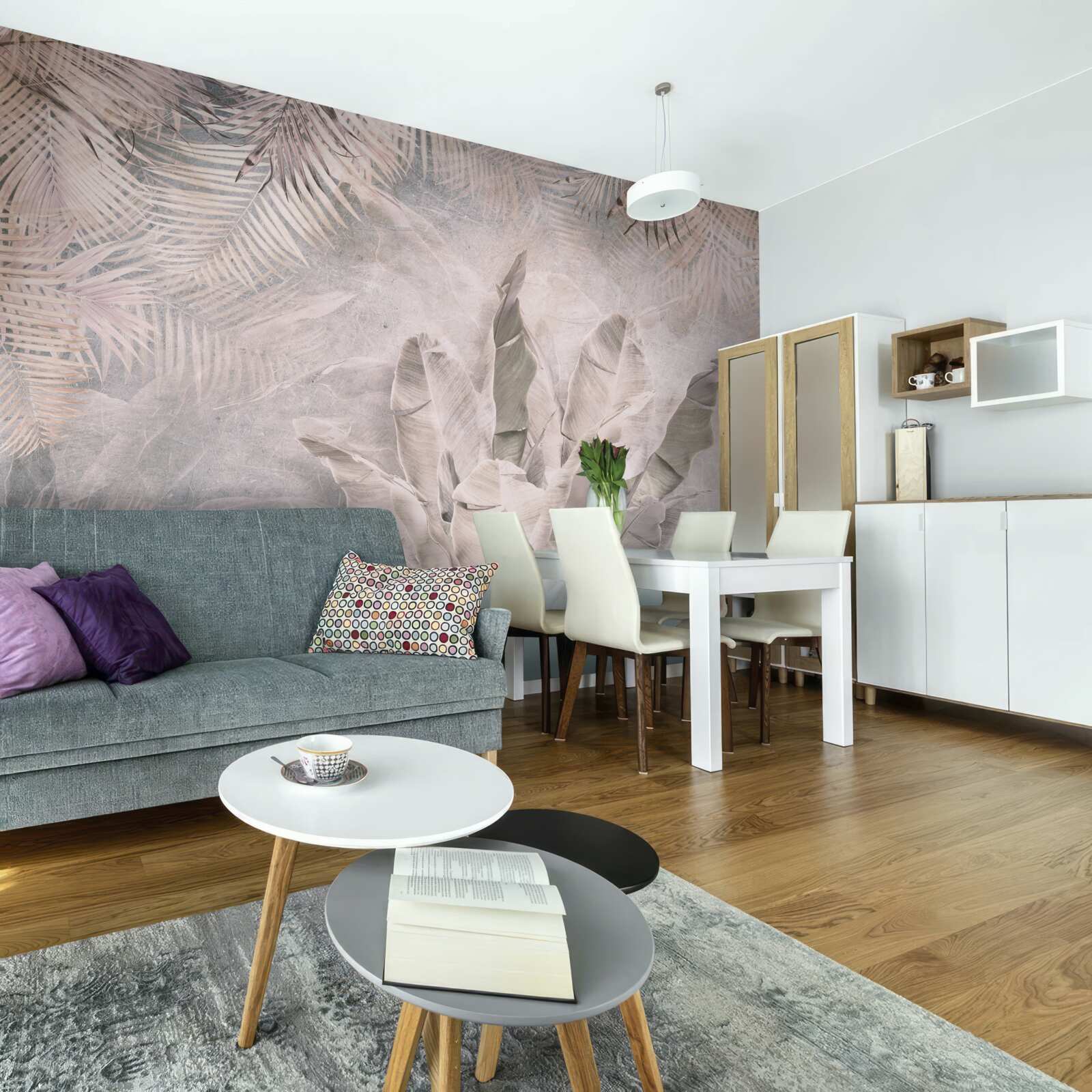 Фотошпалери тропічна композиція листя