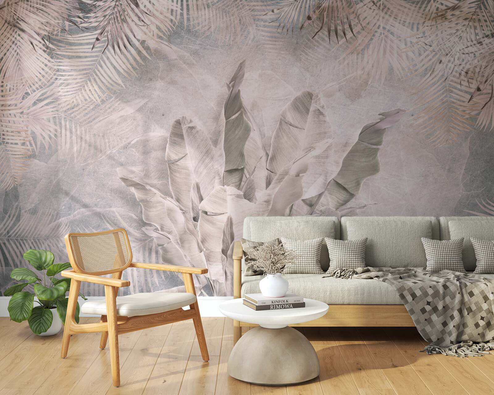 Фотошпалери тропічна композиція листя