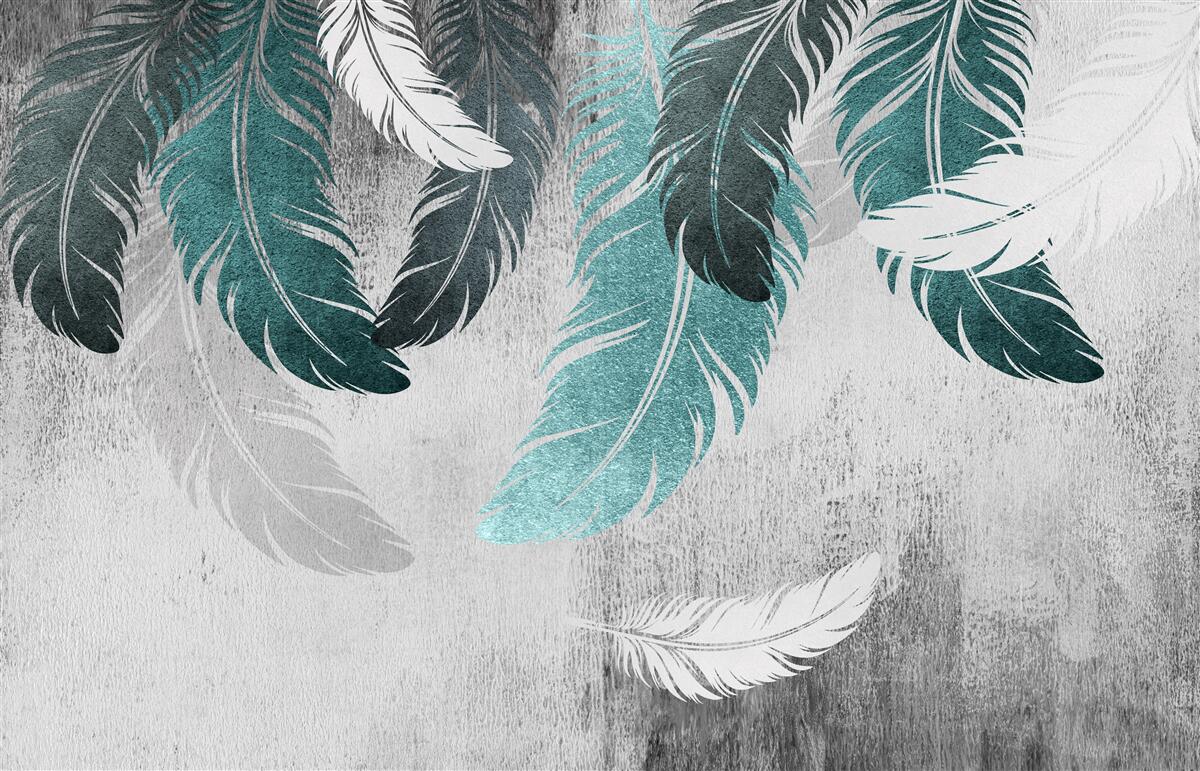 Фотошпалери опадає велике перисте листя