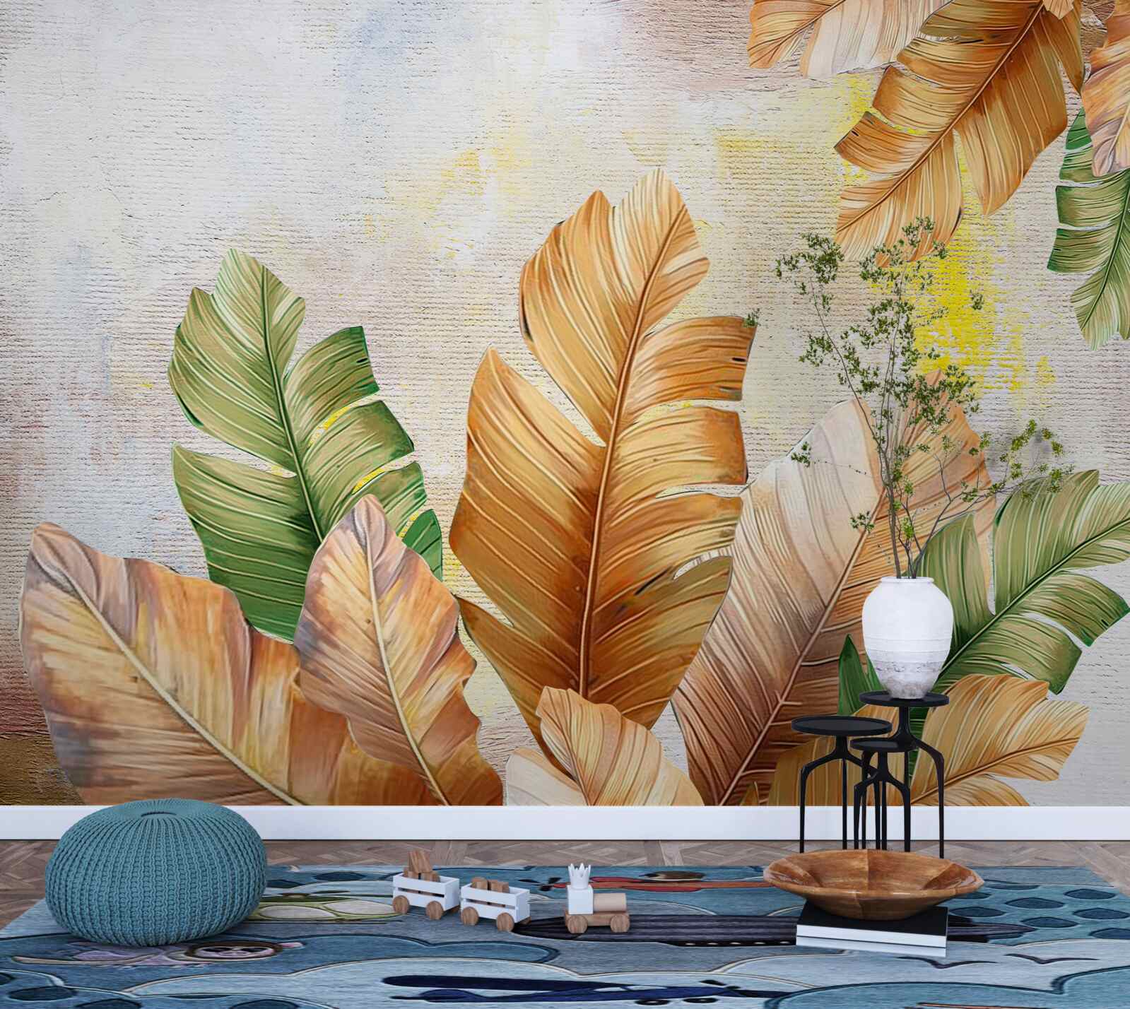 Фотошпалери восени листя схоже на пір'я