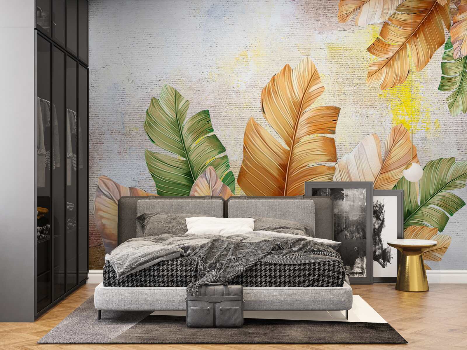 Фотошпалери восени листя схоже на пір'я