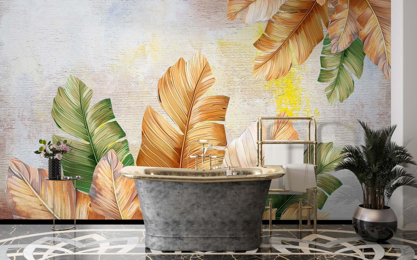 Фотошпалери восени листя схоже на пір'я