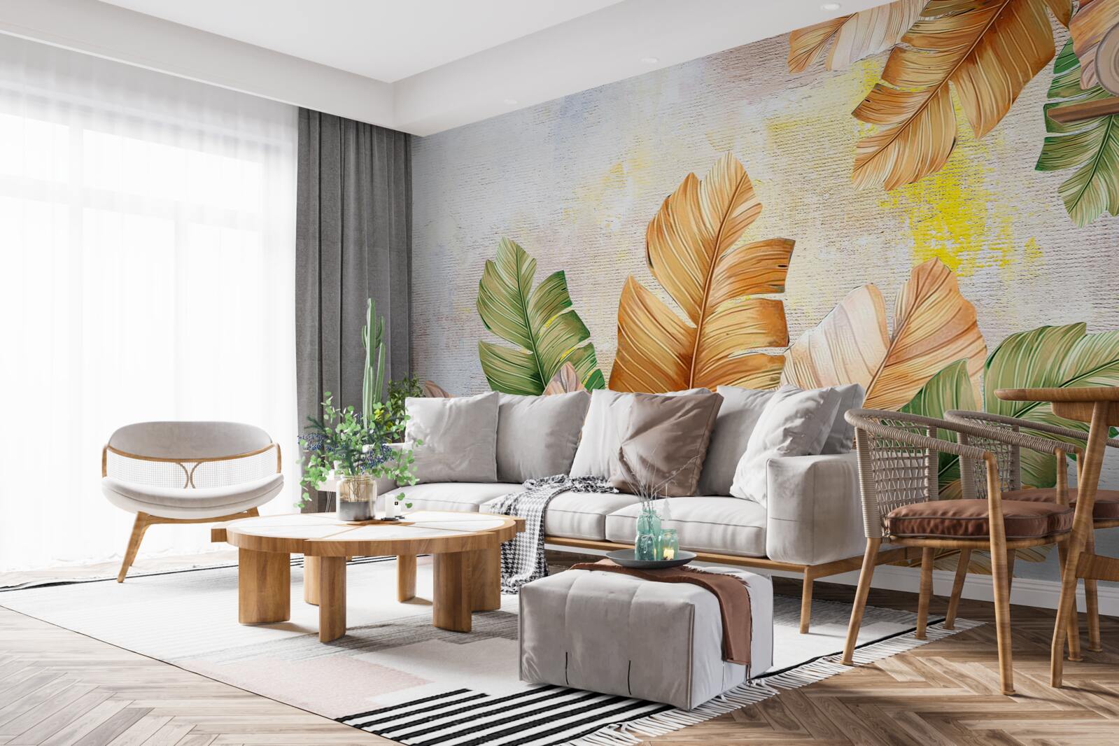 Фотошпалери восени листя схоже на пір'я