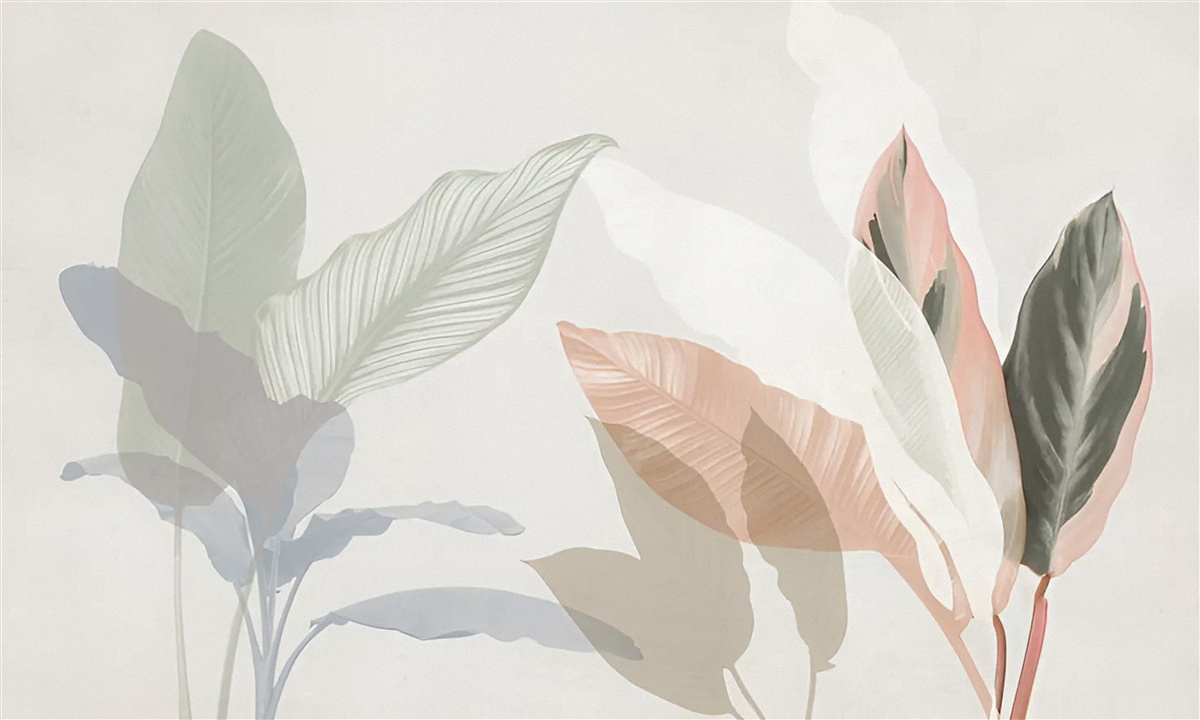 Фотошпалери велике пальмове листя