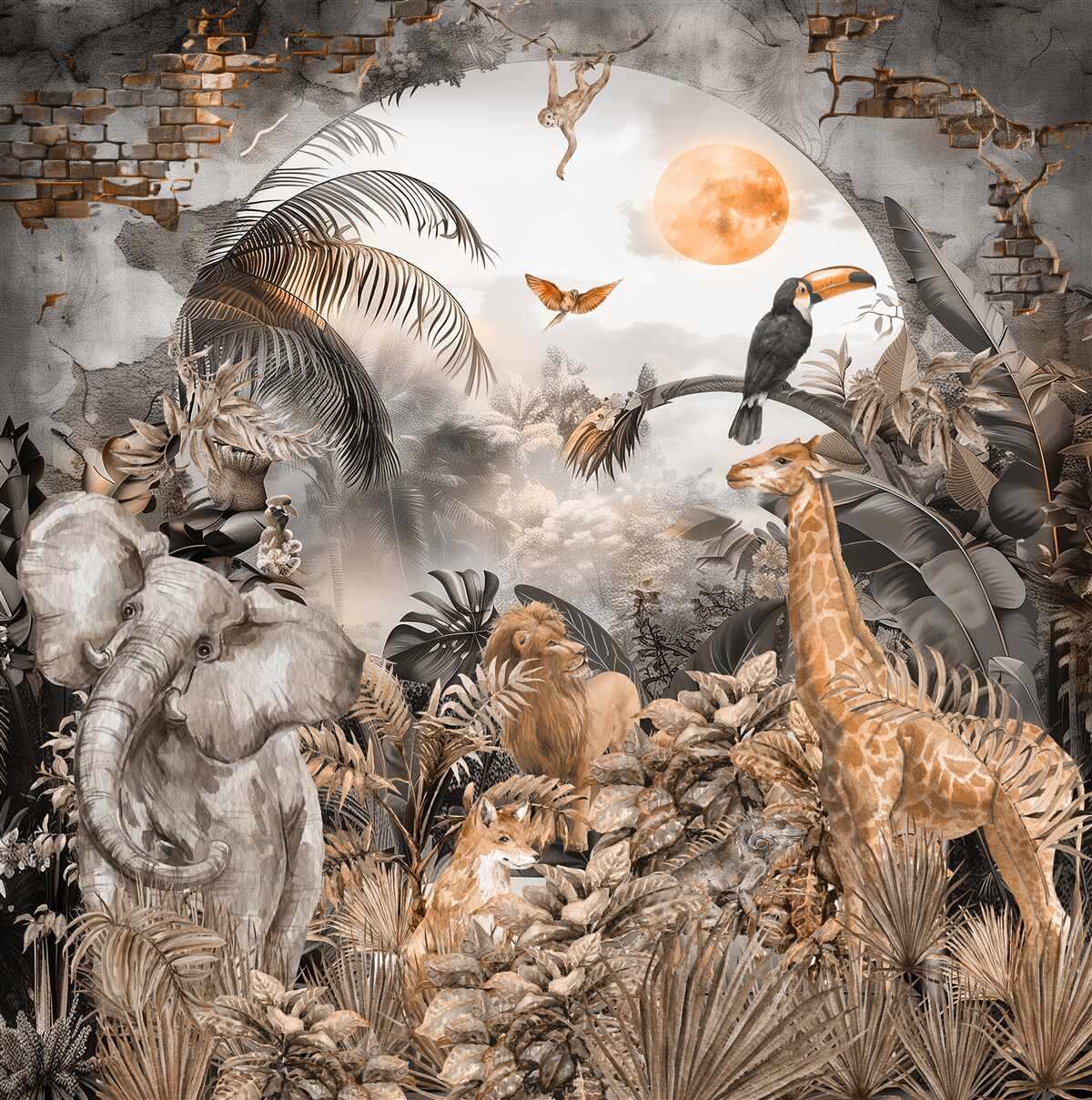 Фотошпалери мешканці тропіків