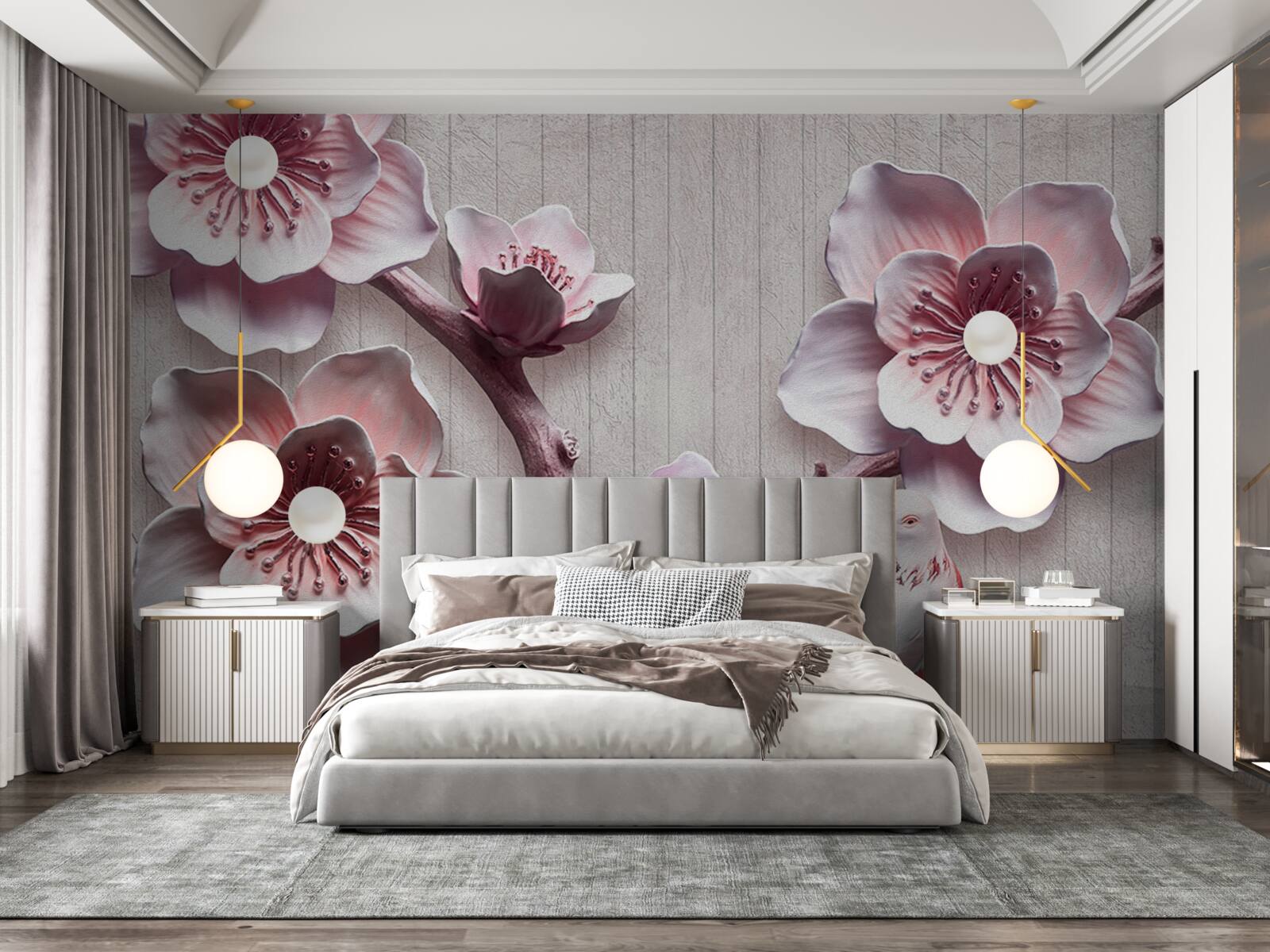 Фотошпалери ніжно-рожеві вишневі бутони