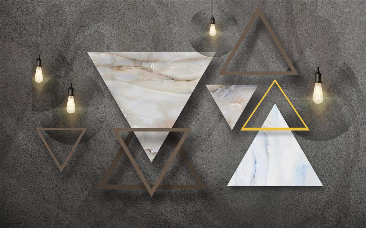 Фотошпалери трикутники серед цибулин