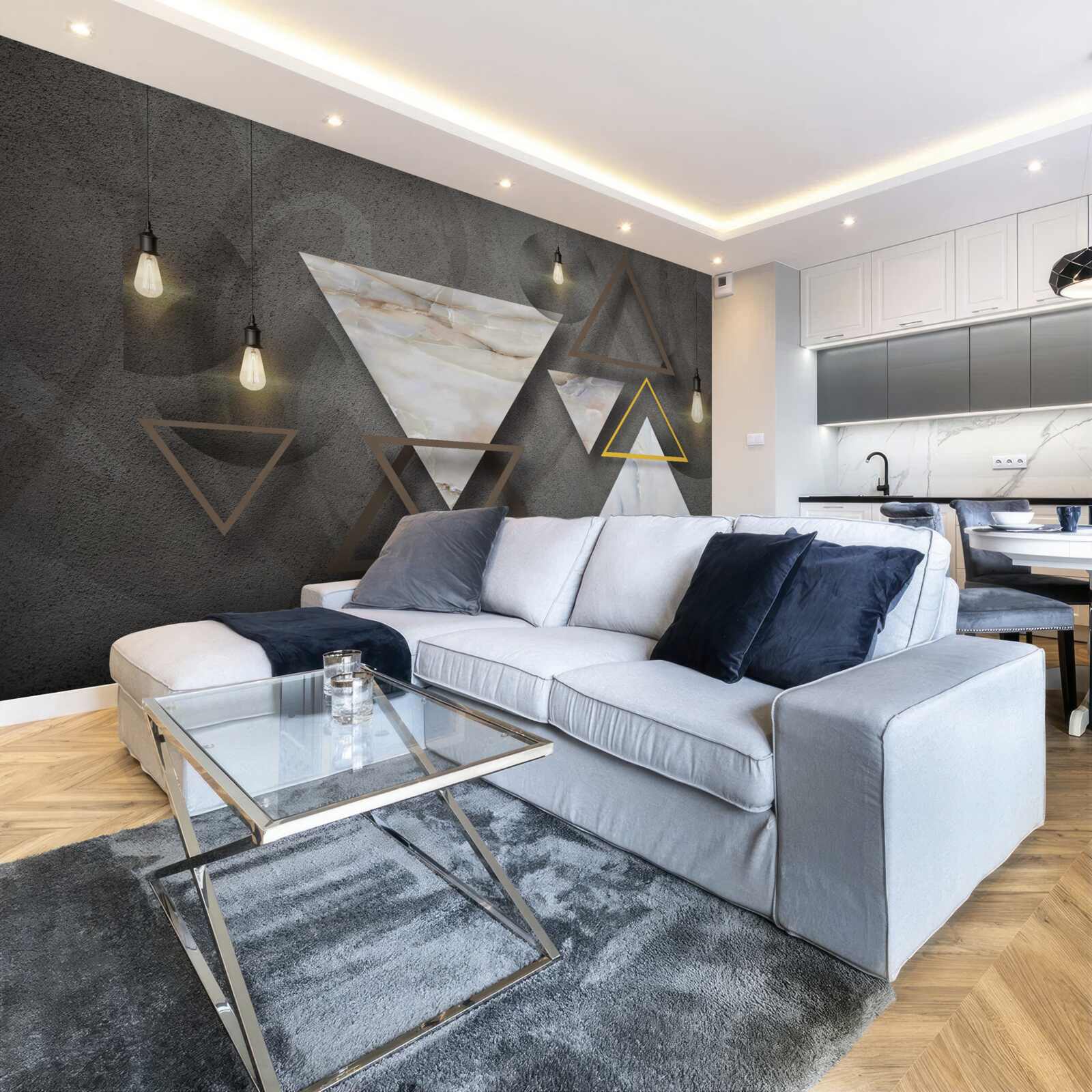 Фотошпалери трикутники серед цибулин