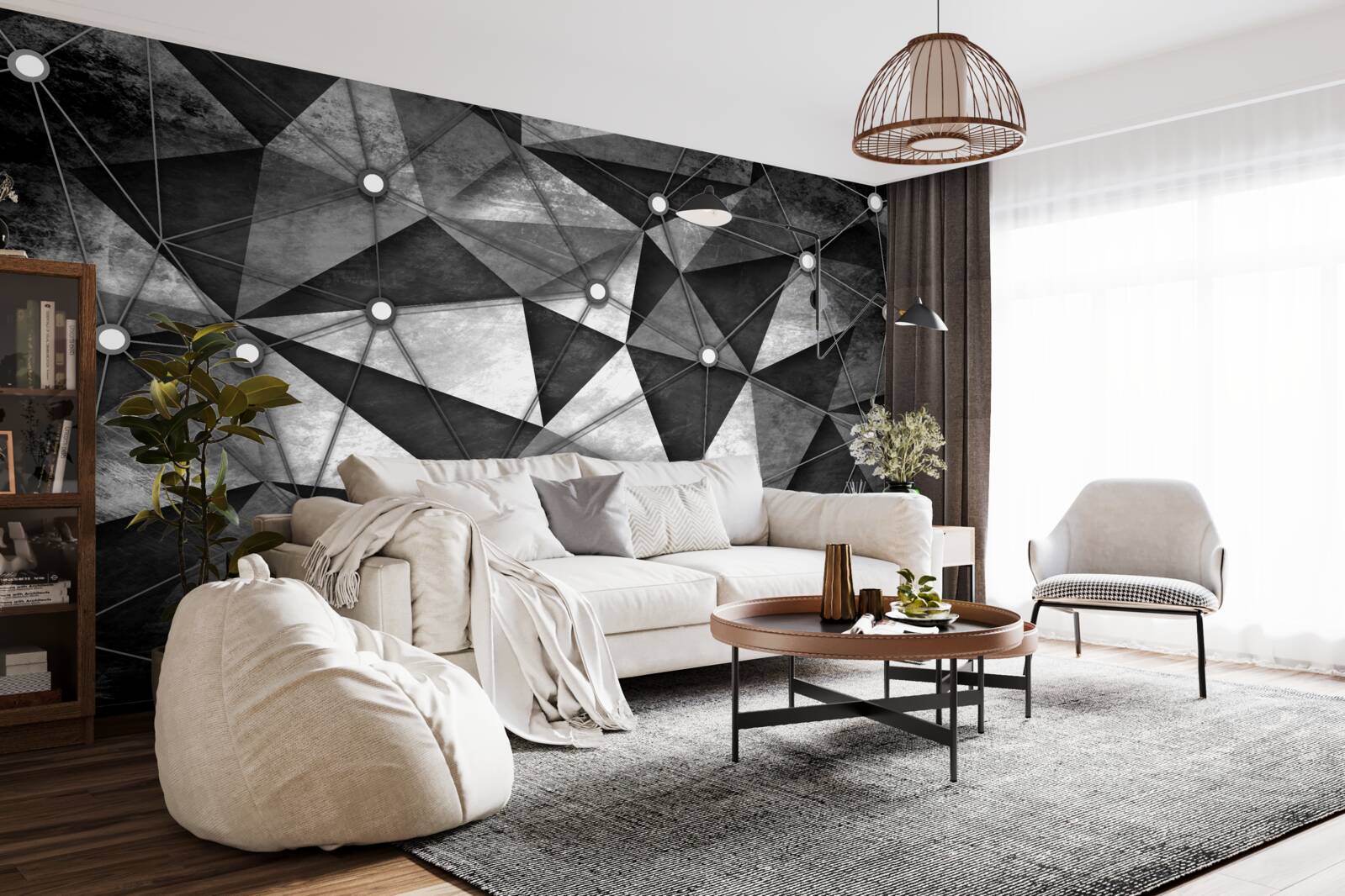 Фотошпалери незвичайні сірі відеофони