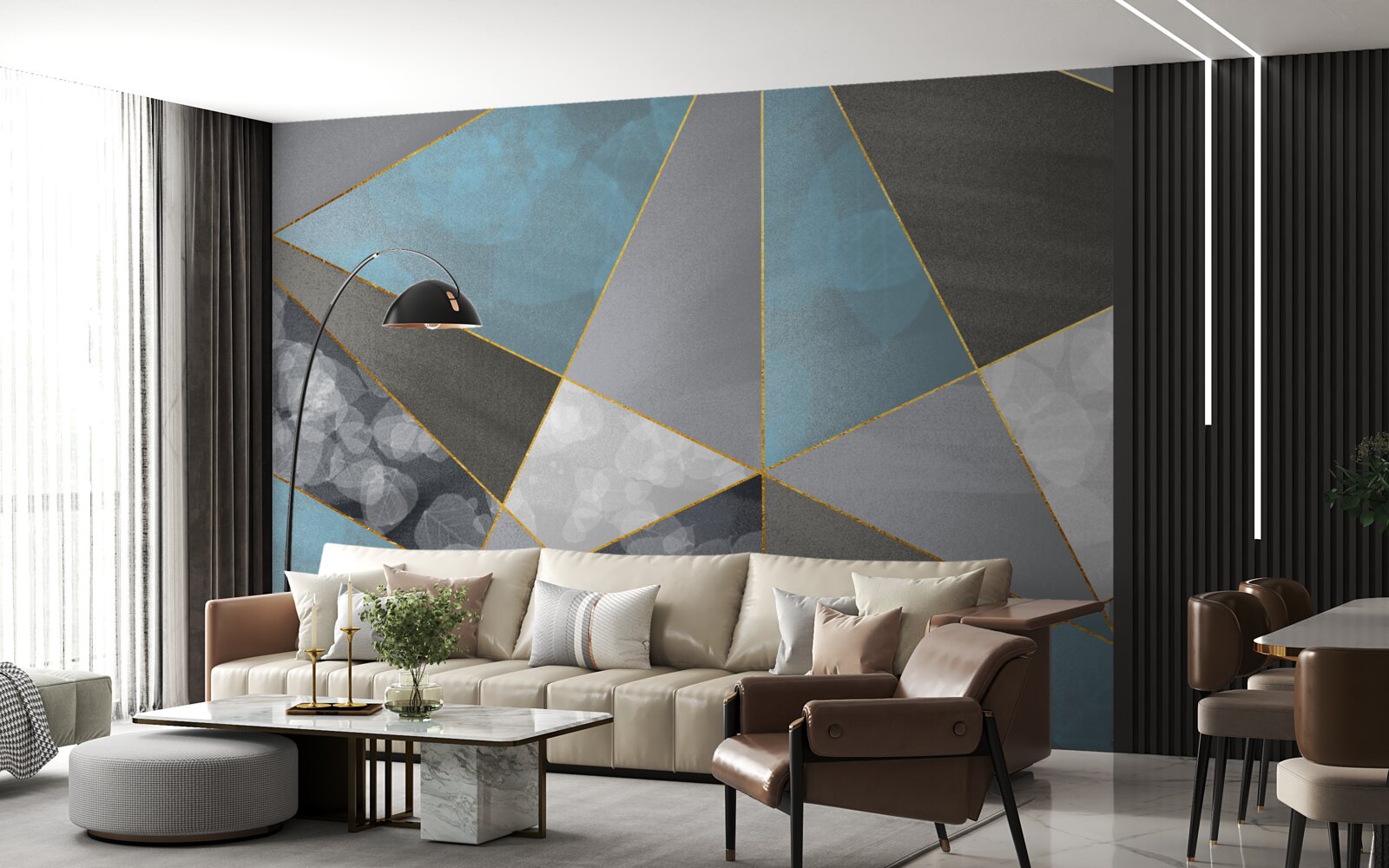 Фотошпалери унікальний фон з геометричними мотивами