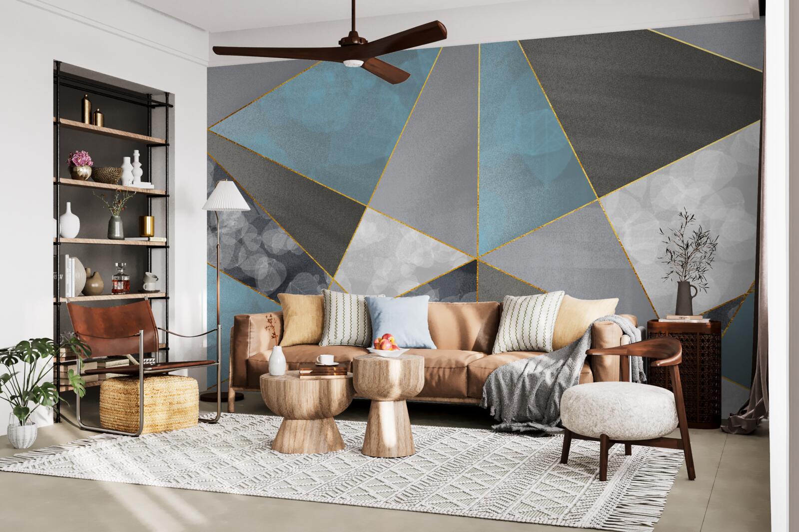 Фотошпалери унікальний фон з геометричними мотивами