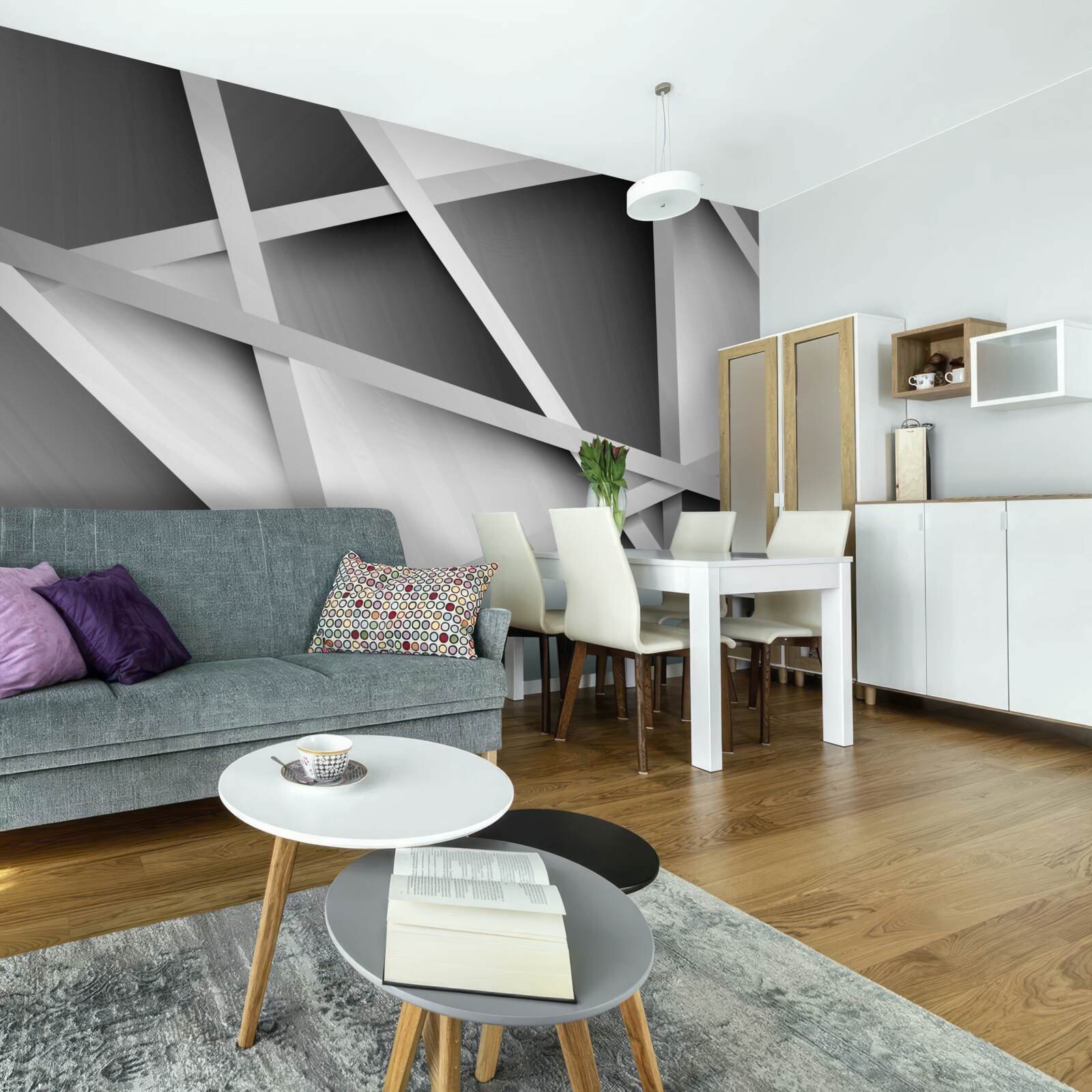 Фотошпалери неоднозначна сіра розмитість