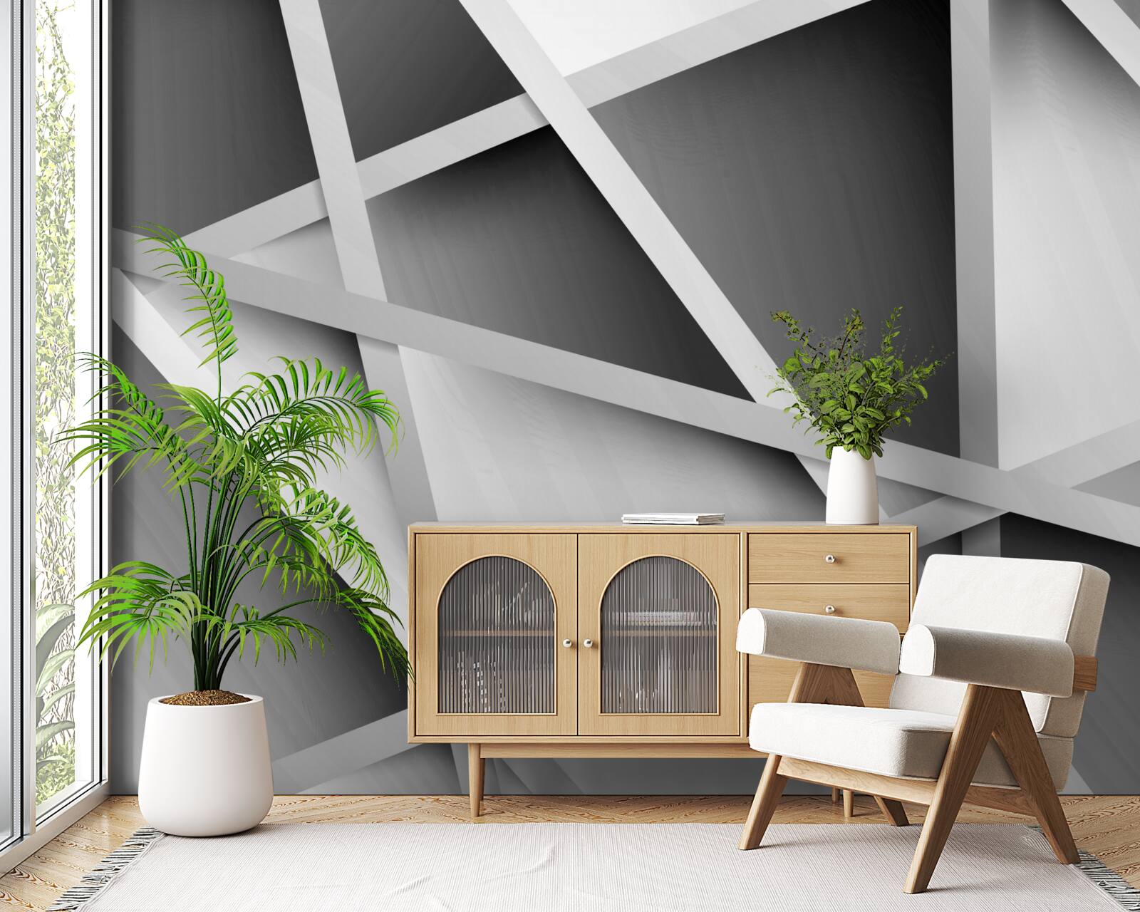 Фотошпалери неоднозначна сіра розмитість