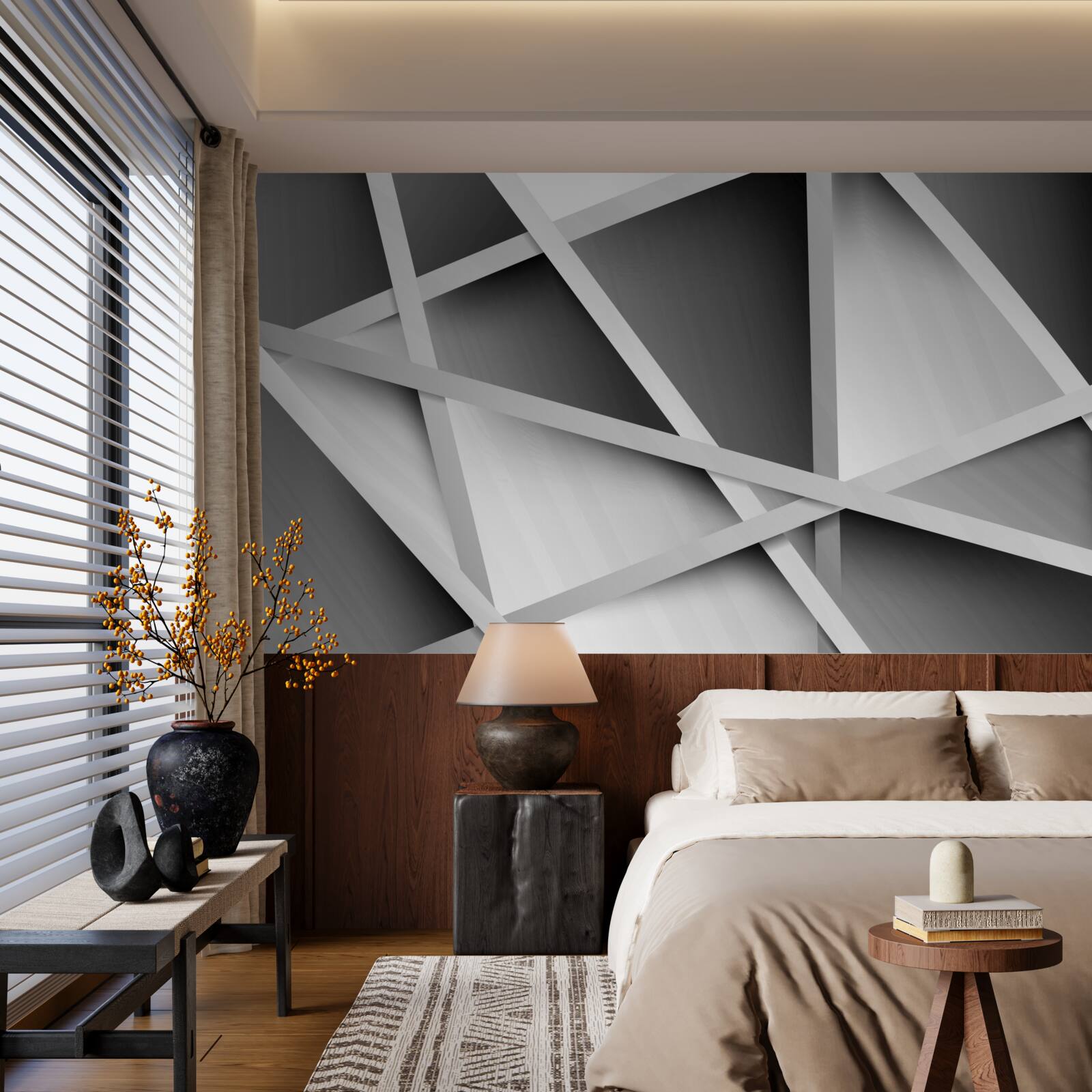 Фотошпалери неоднозначна сіра розмитість