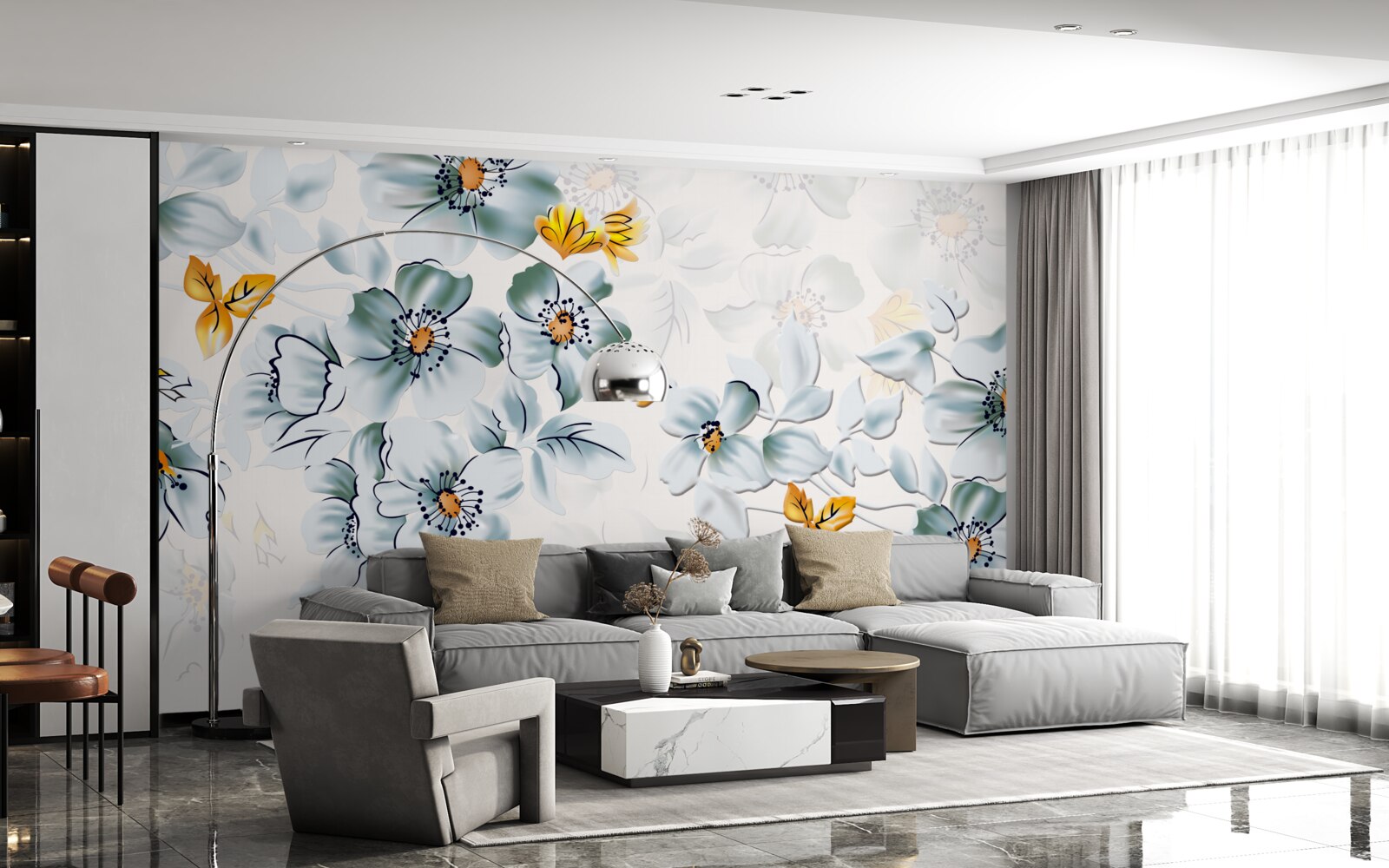 Фотошпалери квіти ніжно розкриваються