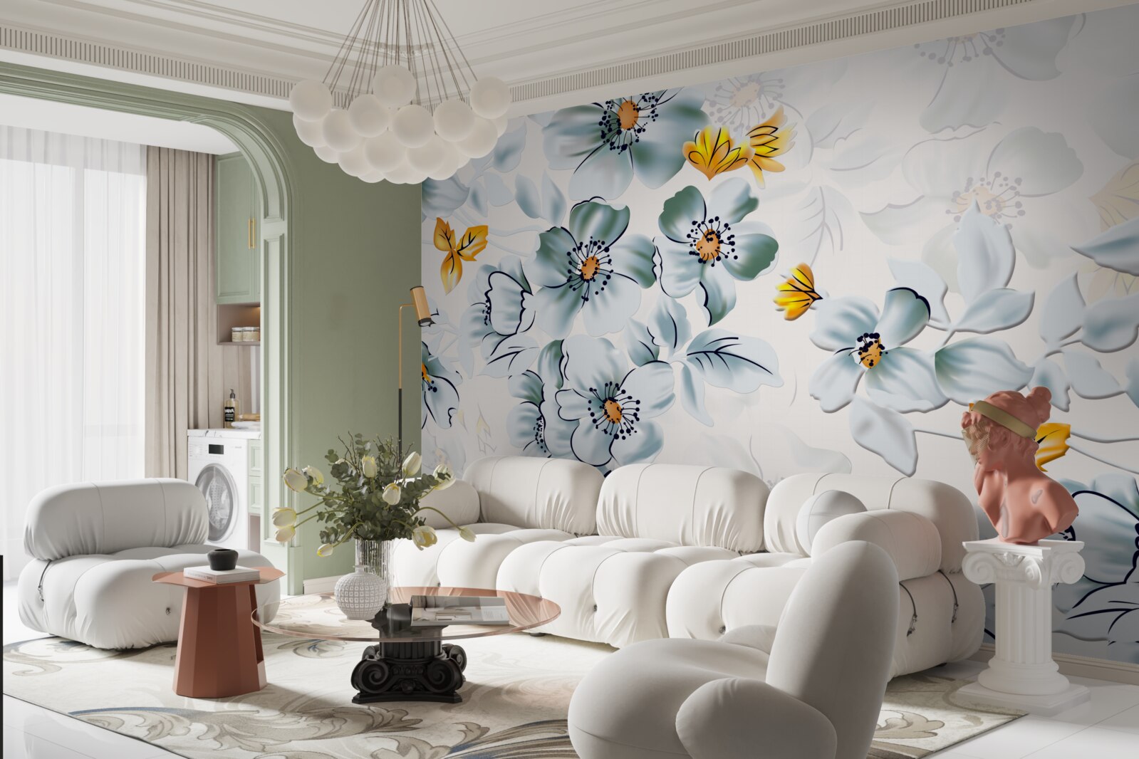 Фотошпалери квіти ніжно розкриваються