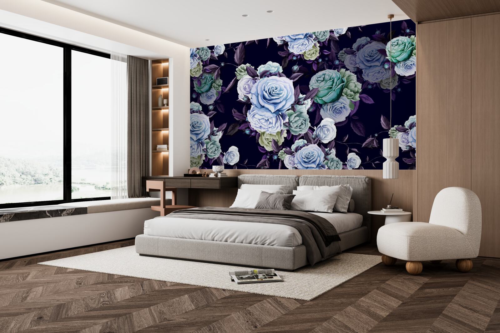 Фотошпалери небесні троянди