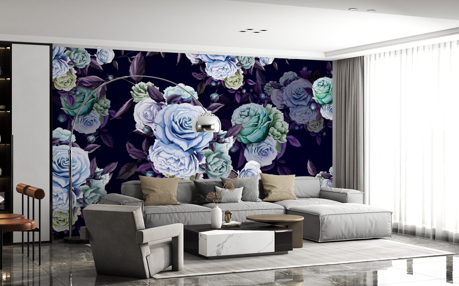 Фотошпалери небесні троянди