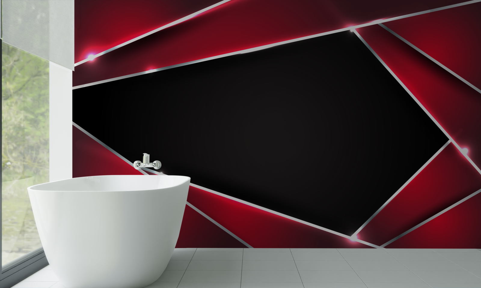 Фотошпалери ексклюзивний фон у червоно-чорному кольорі