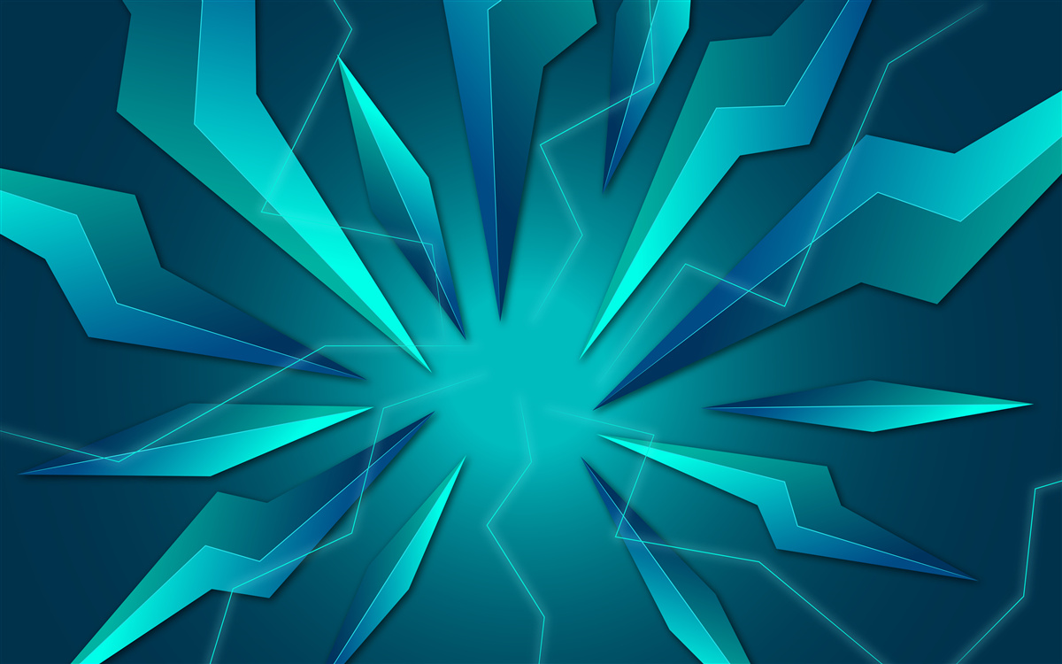 Фотошпалери вигини хвиль блакитного та бірюзового кольорів