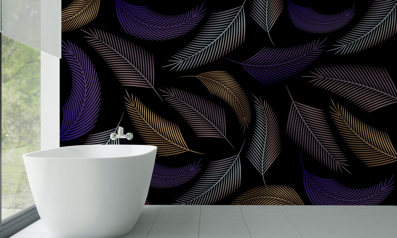 Фотошпалери осіннє листя в темних тонах