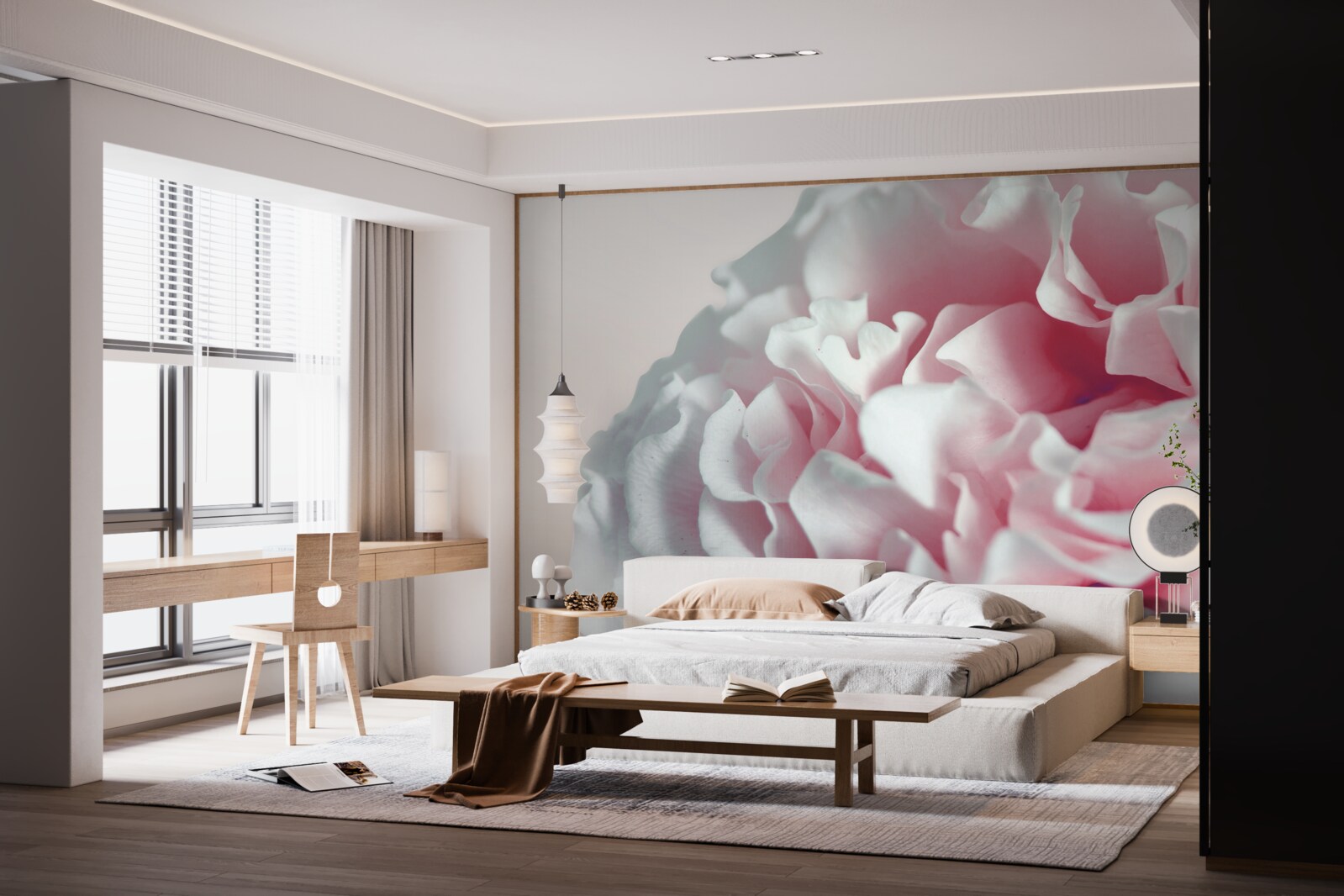 Фотошпалери м'який, світло-рожевий пончик