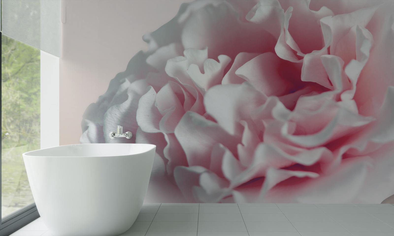 Фотошпалери м'який, світло-рожевий пончик