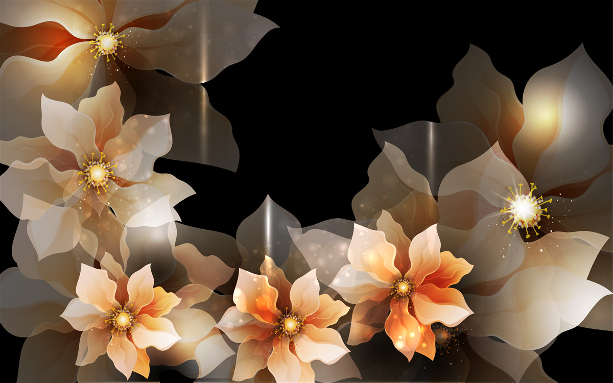 Фотошпалери магія прекрасних квітів