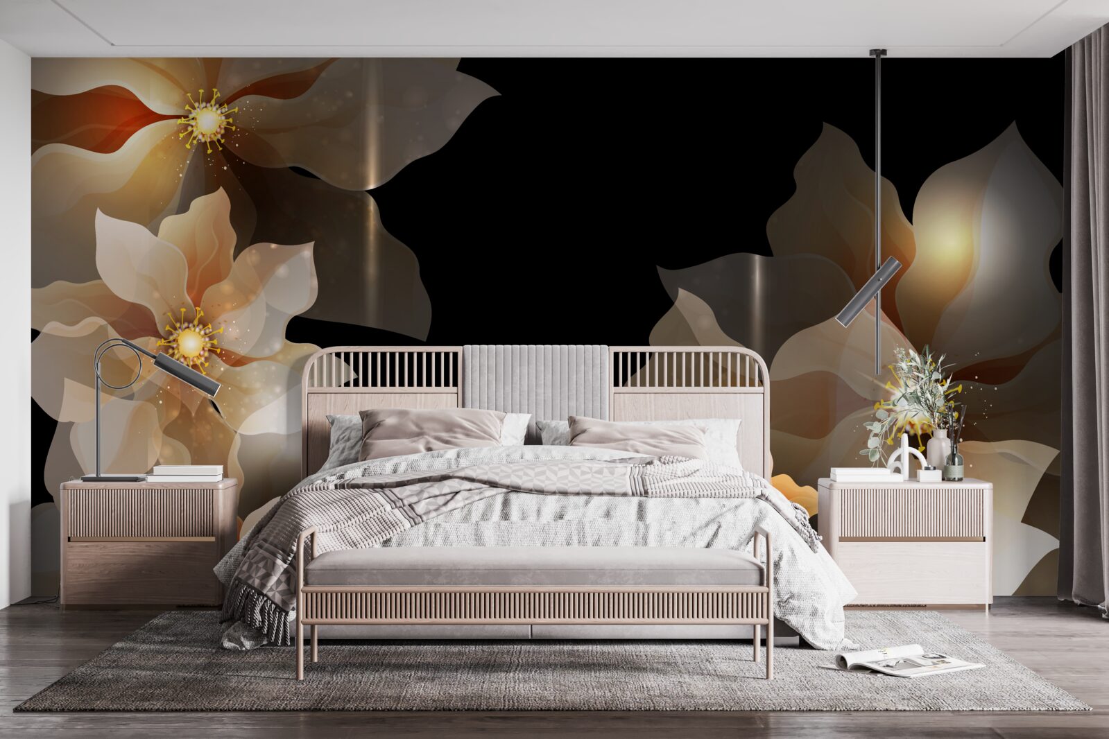 Фотошпалери магія прекрасних квітів