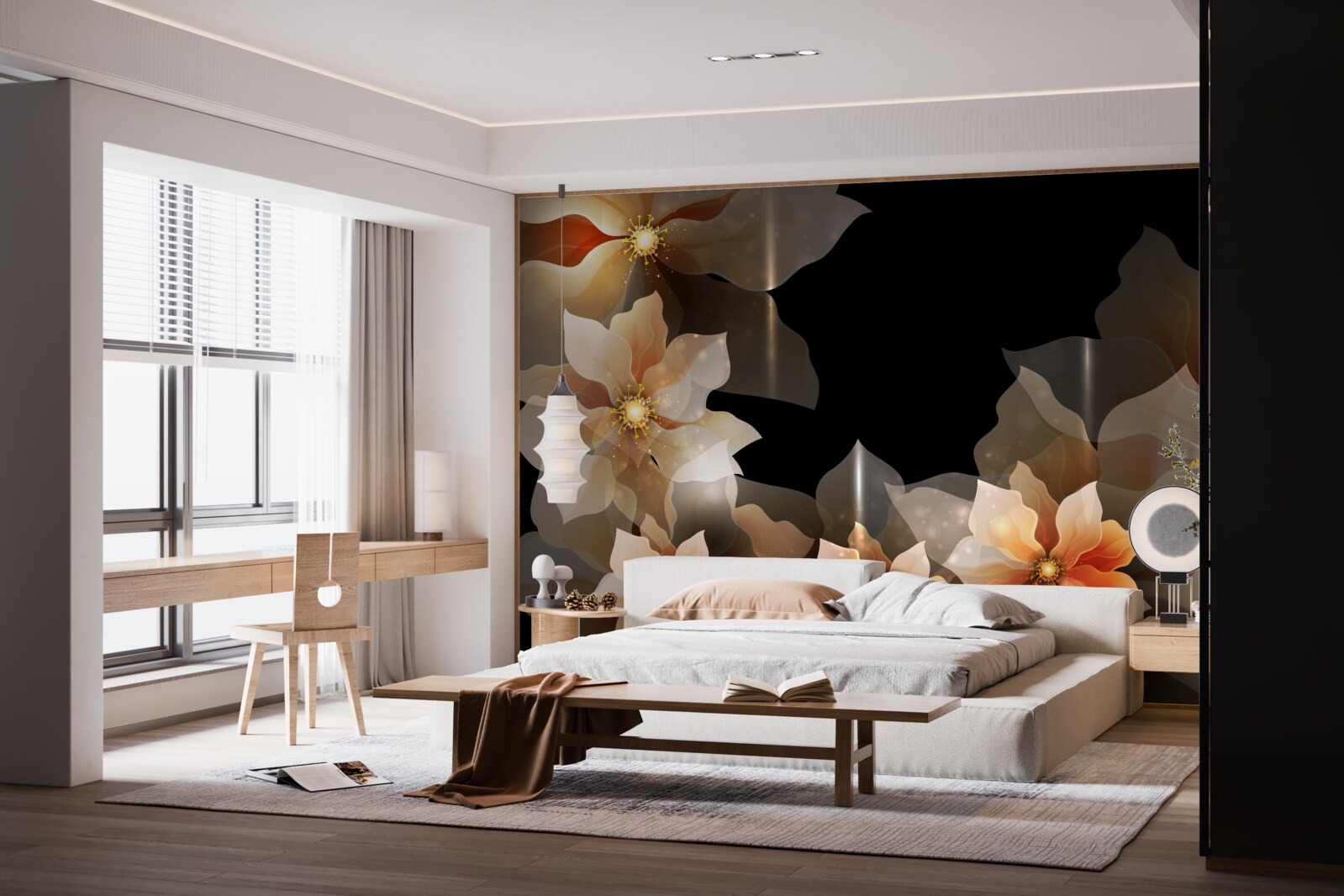 Фотошпалери магія прекрасних квітів