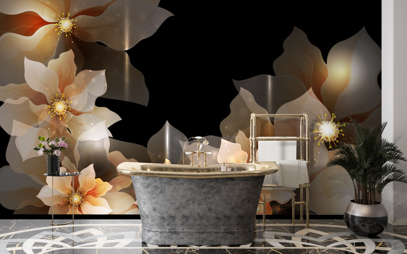 Фотошпалери магія прекрасних квітів