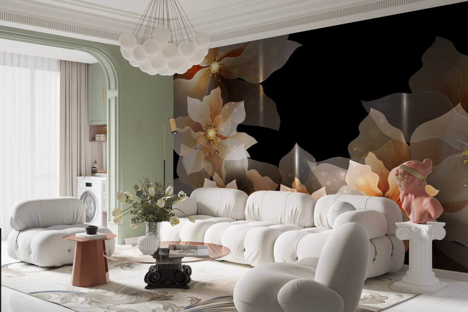 Фотошпалери магія прекрасних квітів