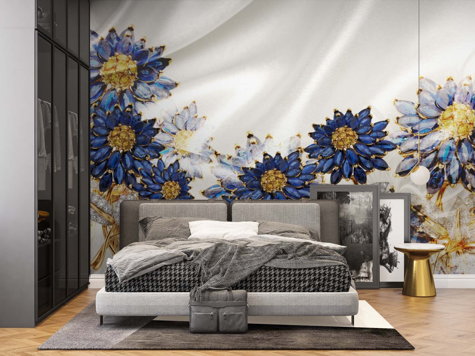 Фотошпалери дивовижні сапфірові квіти