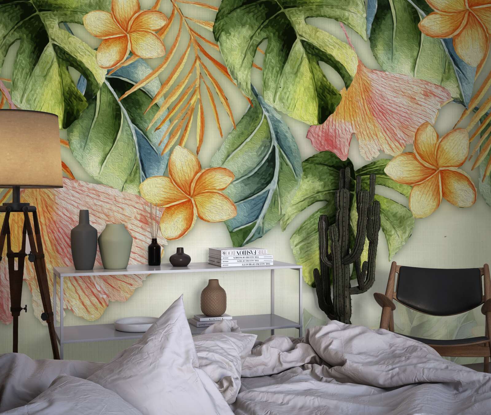 Фотошпалери барвисте листя з тропіків