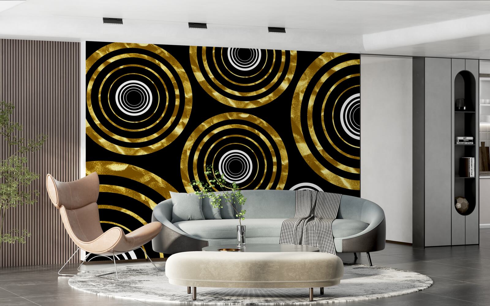 Фотошпалери каблучки із золота з білим центром