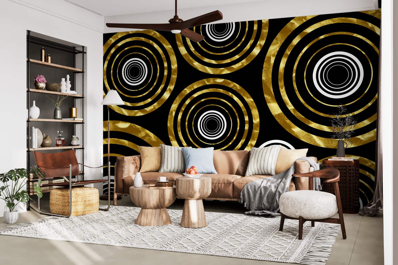 Фотошпалери каблучки із золота з білим центром