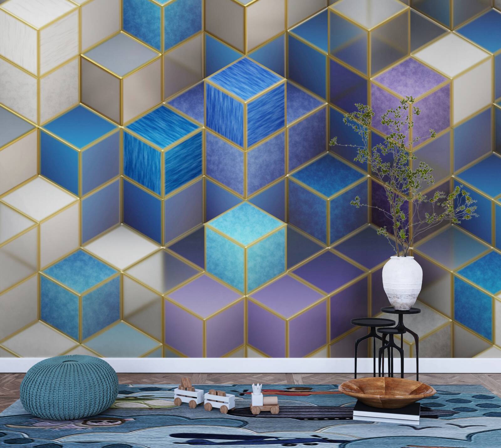 Фотошпалери колекція кубиків різних кольорів