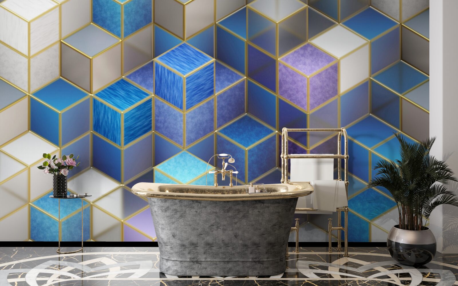 Фотошпалери колекція кубиків різних кольорів