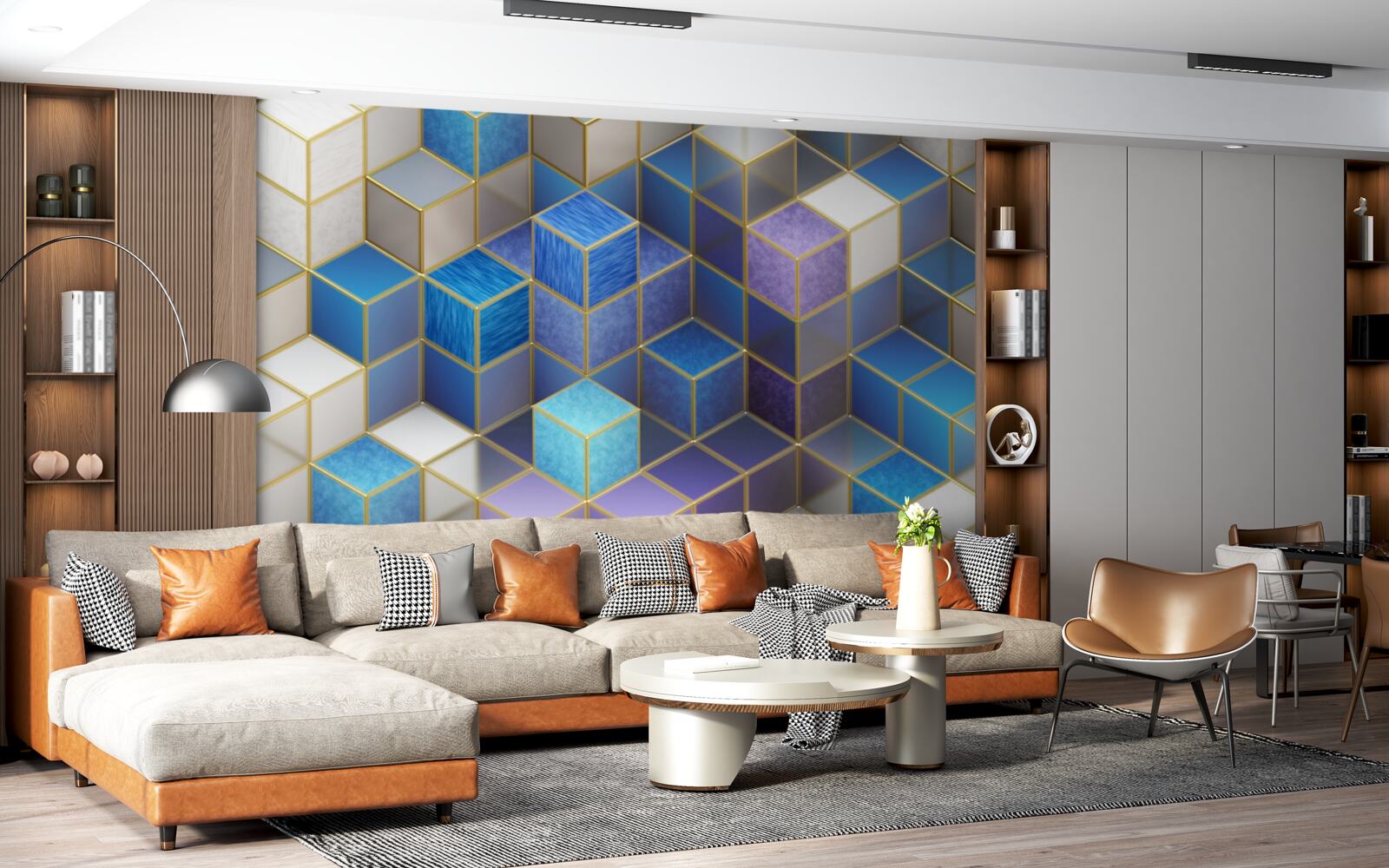 Фотошпалери колекція кубиків різних кольорів