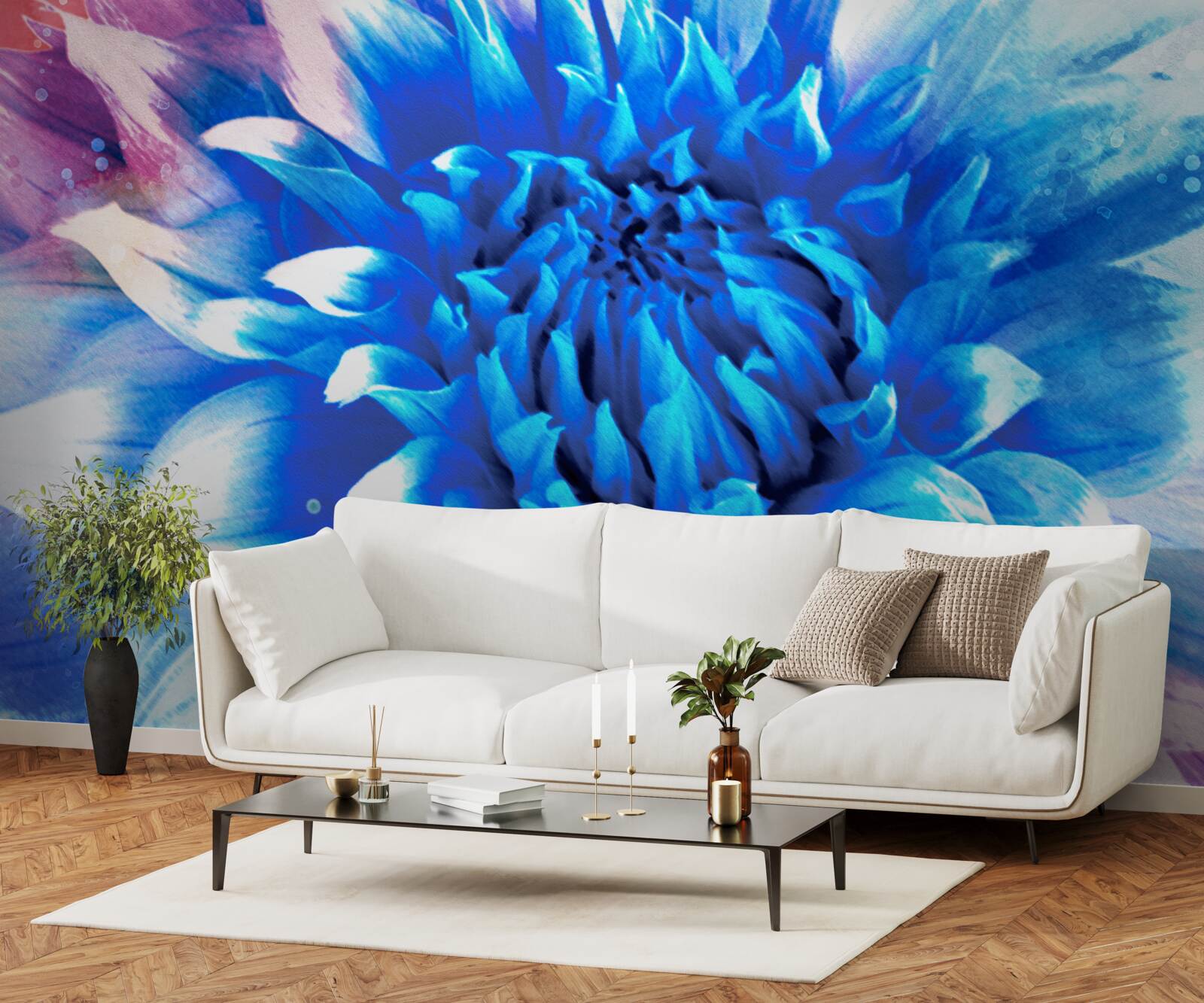 Фотошпалери блакитна, як блакитна айстра