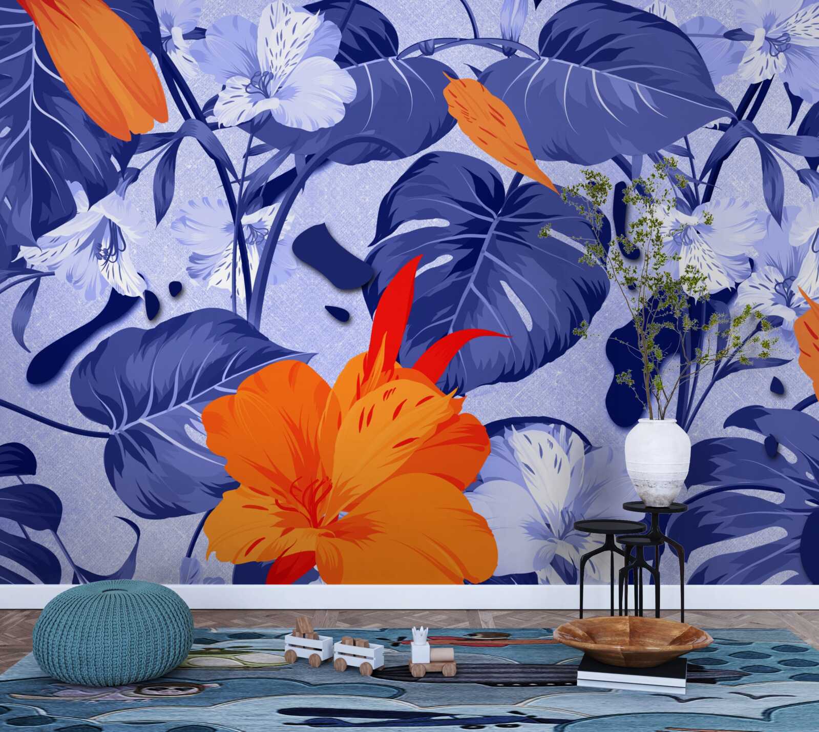 Фотошпалери тропічна персикова лілія