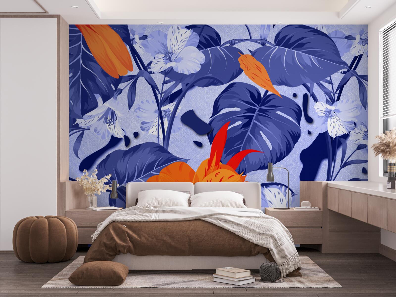 Фотошпалери тропічна персикова лілія