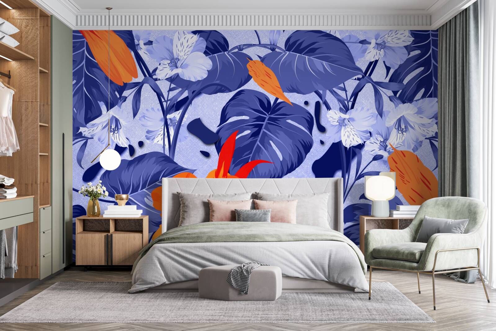 Фотошпалери тропічна персикова лілія