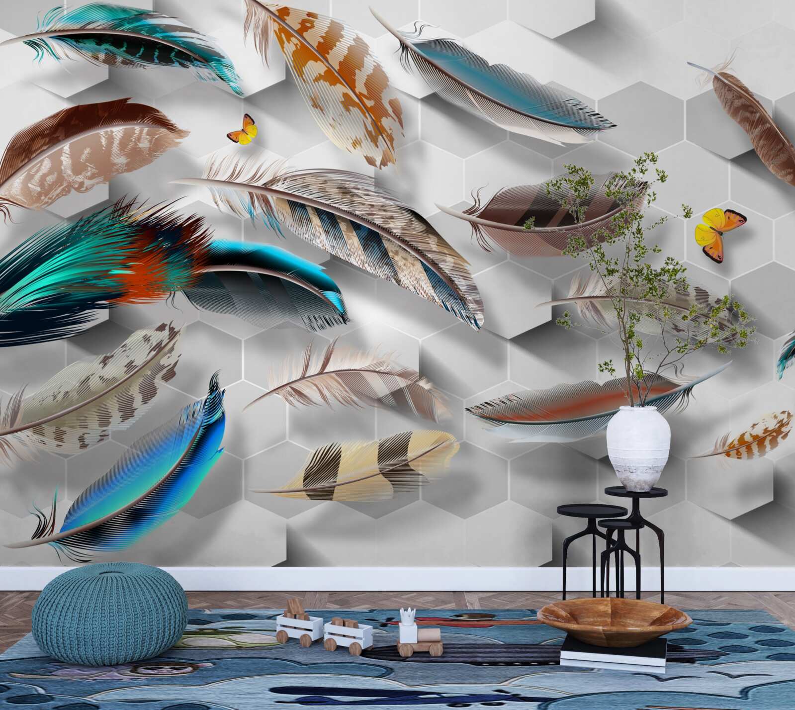 Фотошпалери набір декоративного пір'я