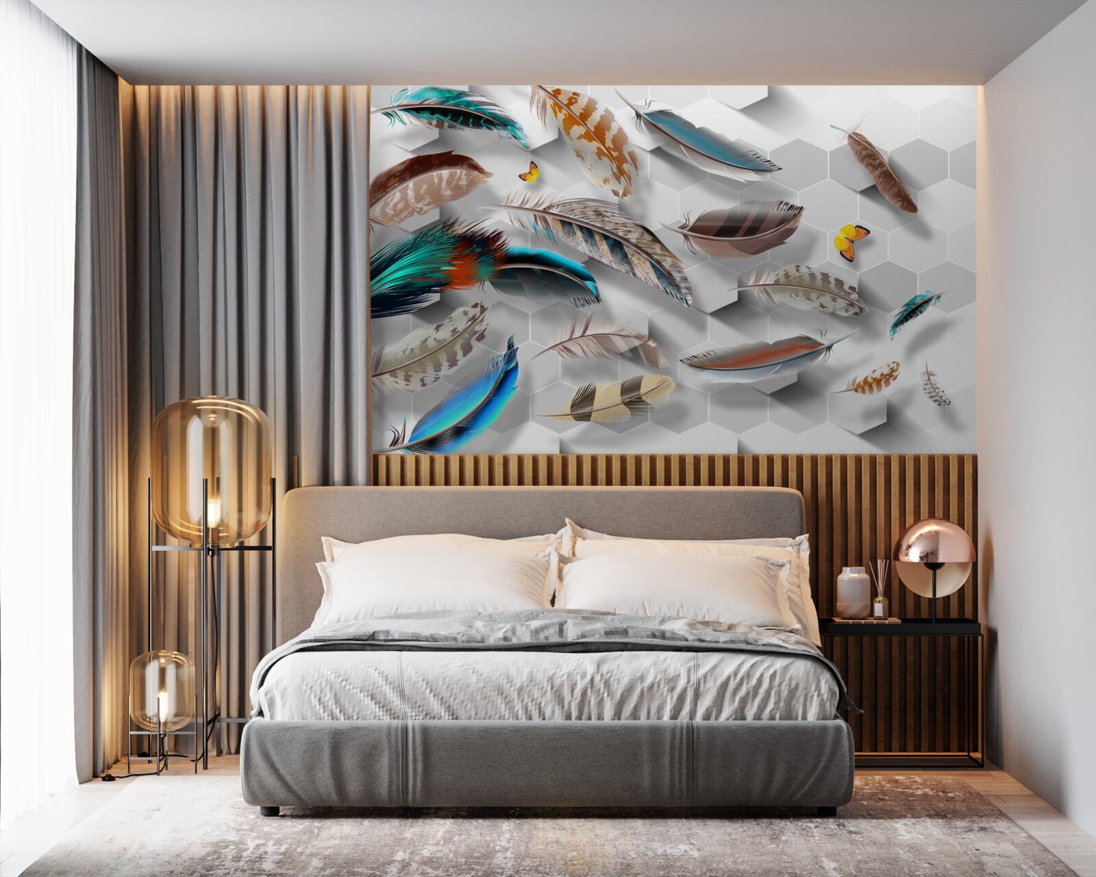 Фотошпалери набір декоративного пір'я