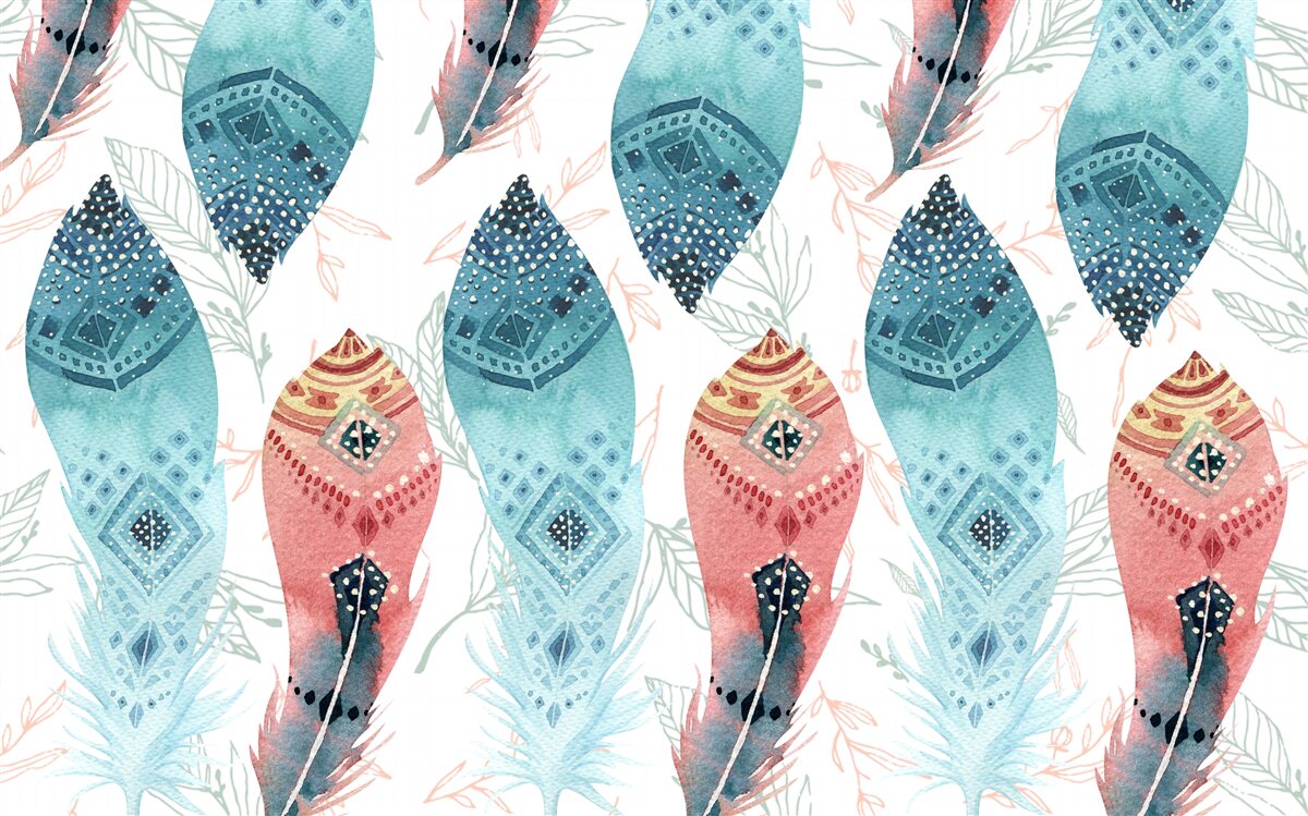 Фотошпалери акварельна ручка в основі фону