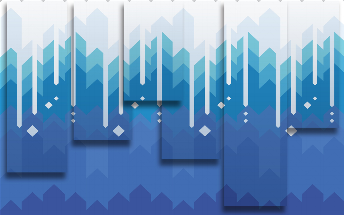 Фотошпалери каскадні гори виділяються холодною величчю