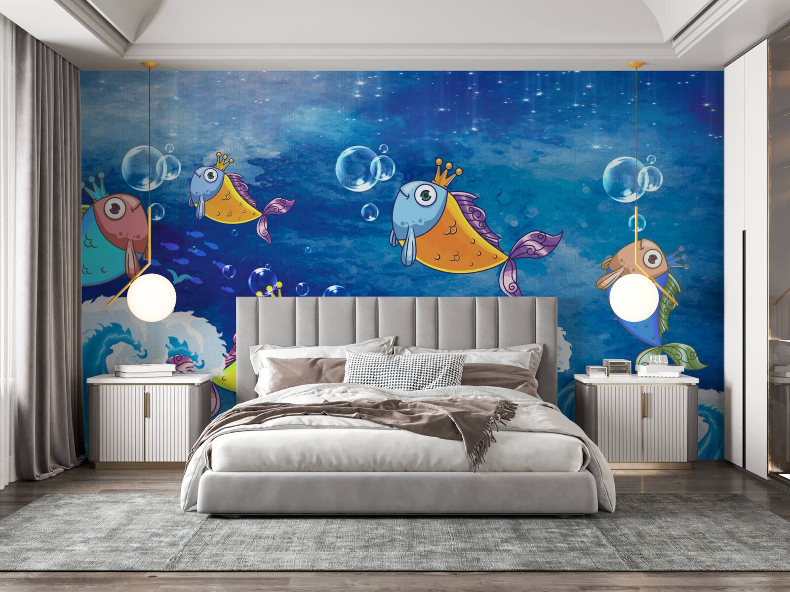 Фотошпалери анімовані риби з королівськими діадемами